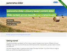 Tablet Screenshot of panorama-slider.com